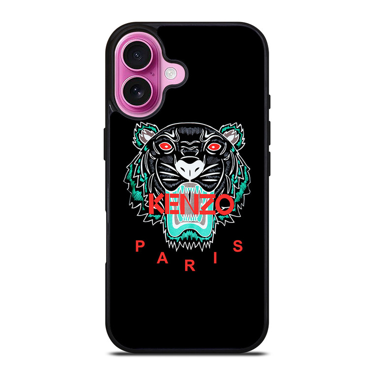 KENZO PARIS BLACK iPhone 16 Plus Case Cover