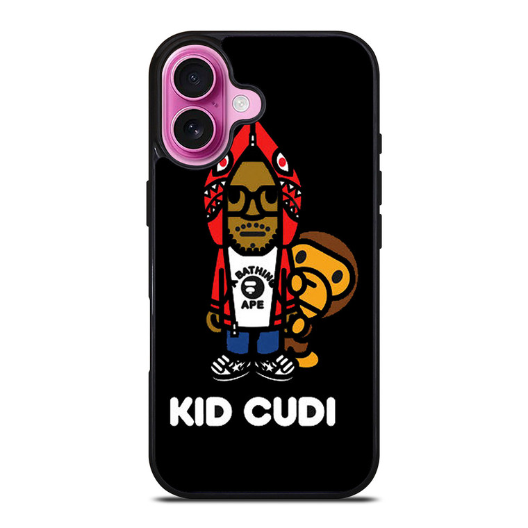 KID CUDI BAPE SHARK iPhone 16 Plus Case Cover KID CUDI BAPE SHARK iPhone 16 Plus Case Cover