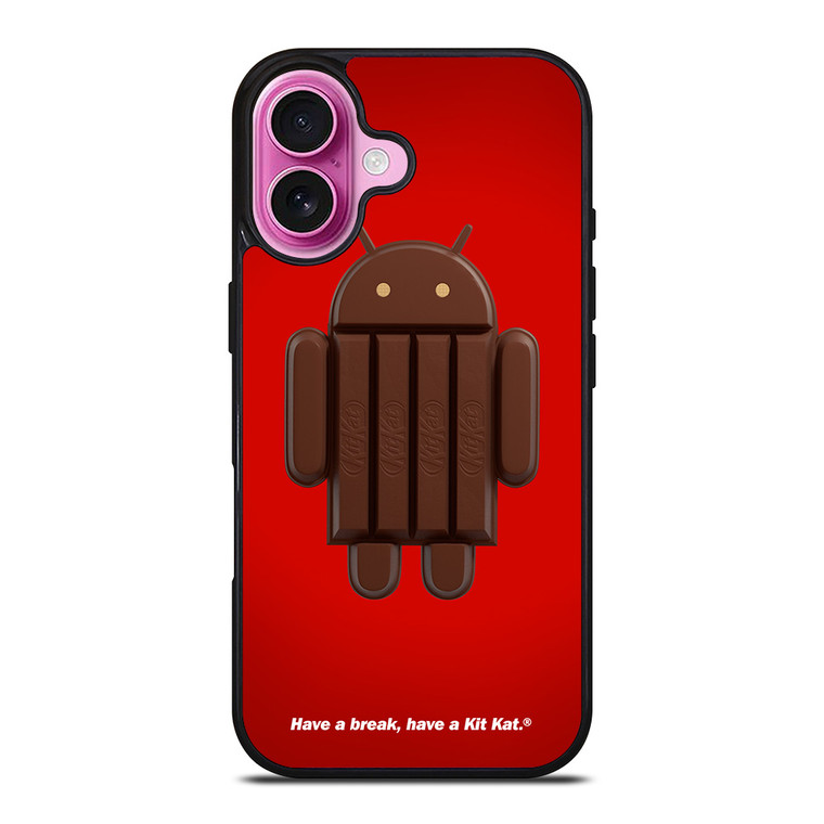 KIT KAT CHOCOLATE ANDROID ICON iPhone 16 Plus Case Cover