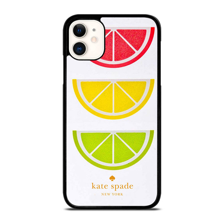 KATE SPADE NEW YORK LOGO COLORFUL LEMON ICON iPhone 11 Case Cover