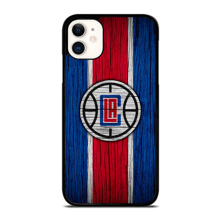 LOS ANGELES CLIPPERS WOOD LOGO iPhone 11 Case Cover