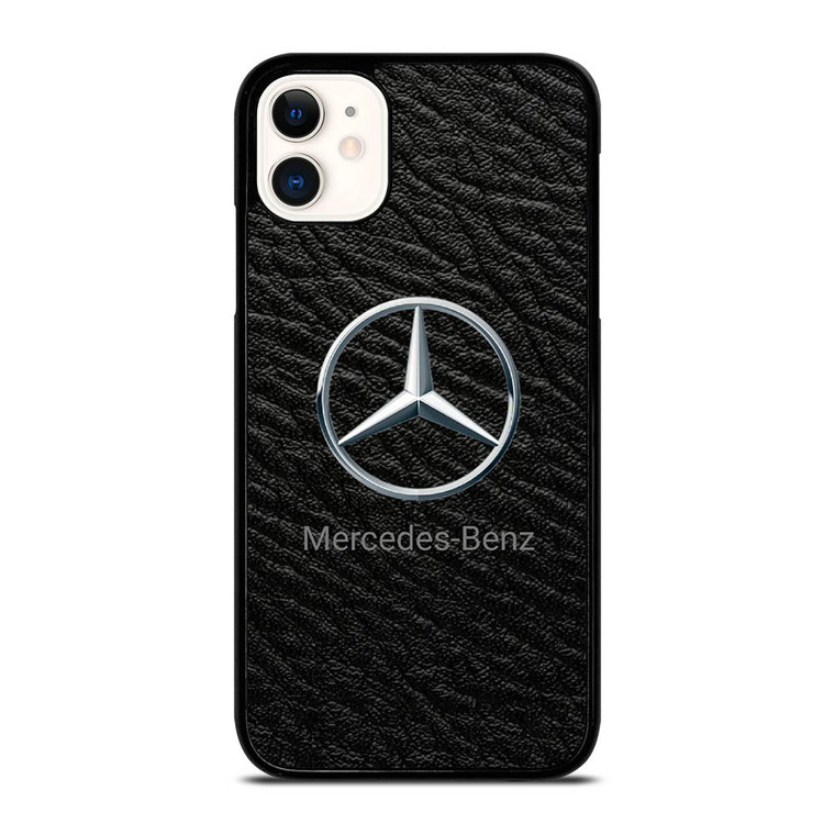 MERCEDES BENZ LOGO ON LEATHER iPhone 11 Case Cover