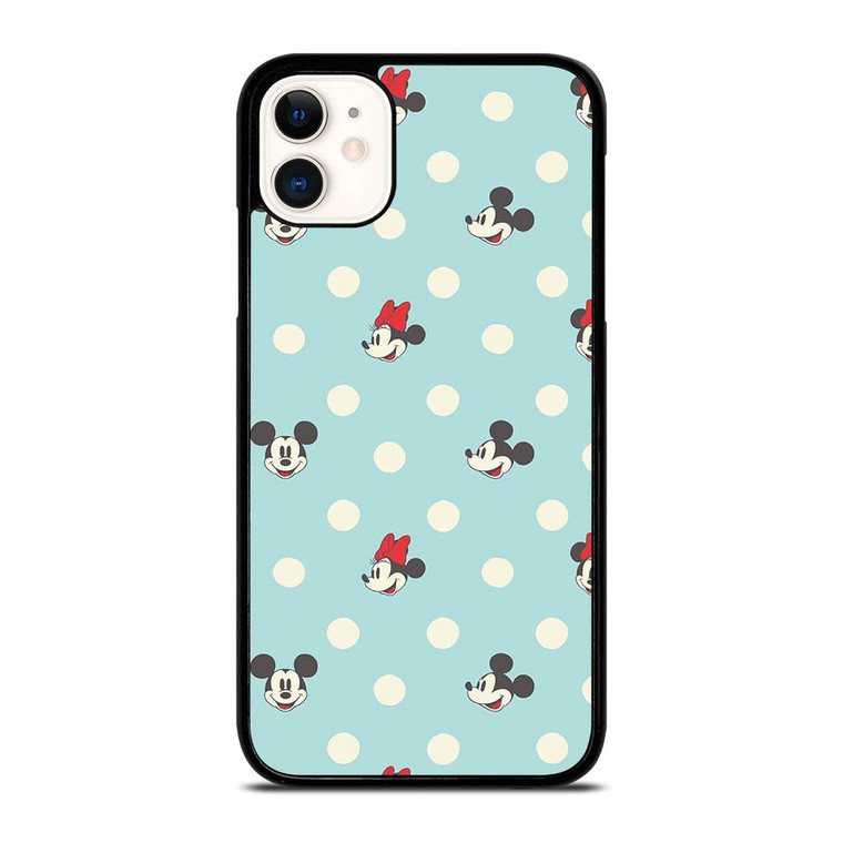 MICKEY AND MINNIE MOUSE DISNEY POLKADOTS iPhone 11 Case Cover