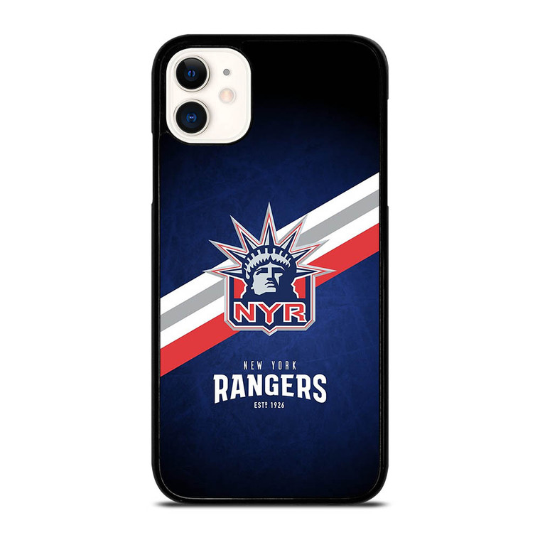 NEW YORK RANGERS LOGO MASCOT iPhone 11 Case Cover