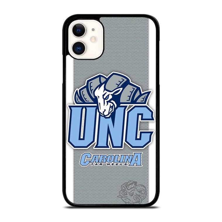 NORTH CAROLINA TAR HEELS LOGO BASKETBALL UNIVERSITY MASCOT iPhone 11 Case Cover