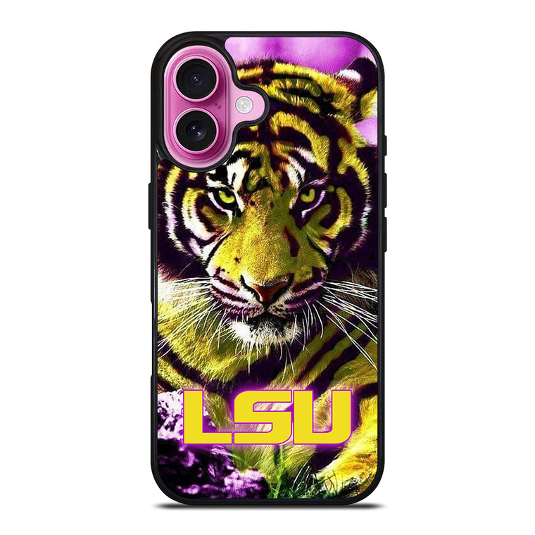 LSU TIGERS LOUISIANA STATE UNIVERSITY FOOTBALL LOGO iPhone 16 Plus Case Cover