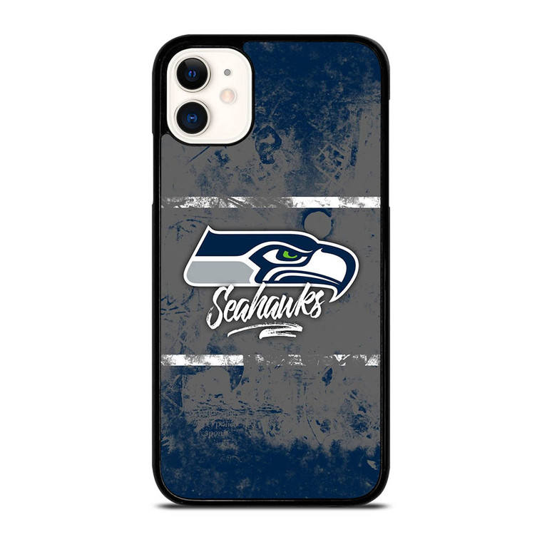 SEATTLE SEAHAWKS BRUSH LOGO iPhone 11 Case Cover