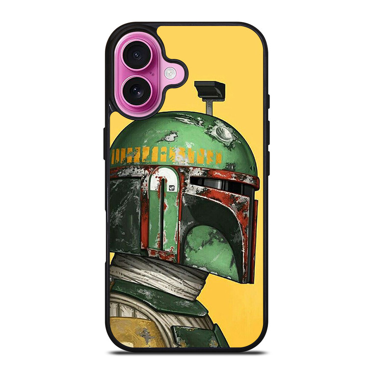 MANDALORIAN HEAD STAR WARS iPhone 16 Plus Case Cover MANDALORIAN HEAD STAR WARS iPhone 16 Plus Case Cover