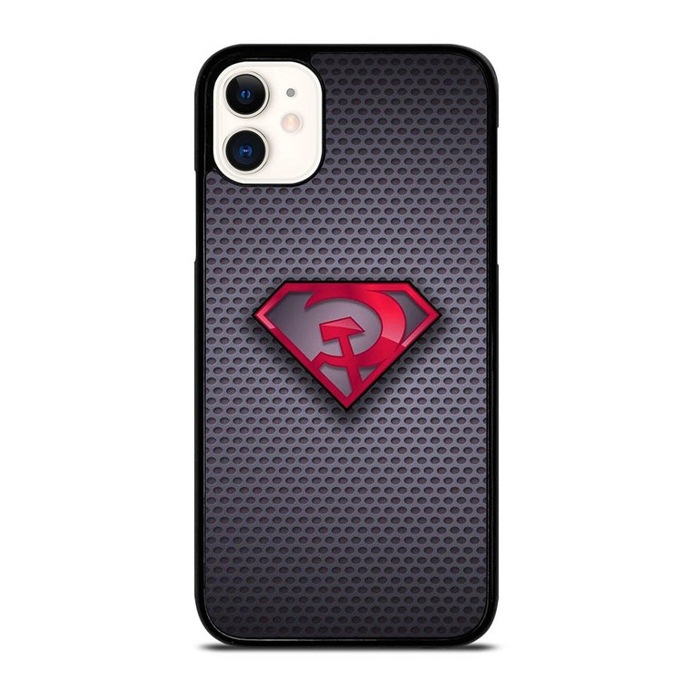 SUPERMAN RED SON LOGO CARBON iPhone 11 Case Cover