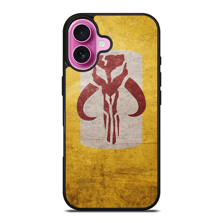 MANDALORIAN YELLOW LOGO iPhone 16 Plus Case Cover
