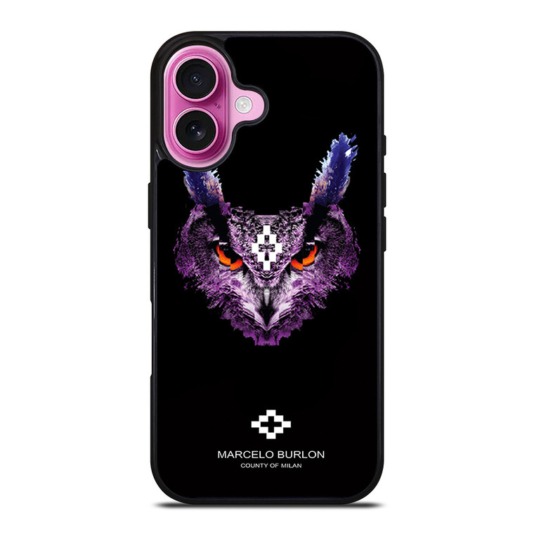 MARCELO BURLON OWL iPhone 16 Plus Case Cover MARCELO BURLON OWL iPhone 16 Plus Case Cover