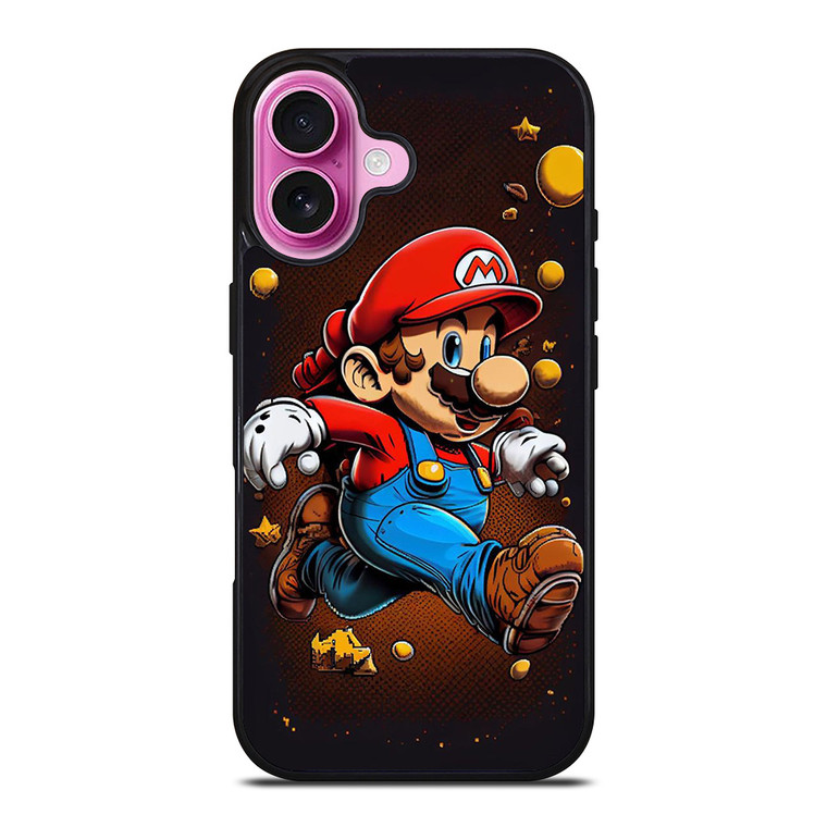 MARIO BROSS GAME CARTOON iPhone 16 Plus Case Cover