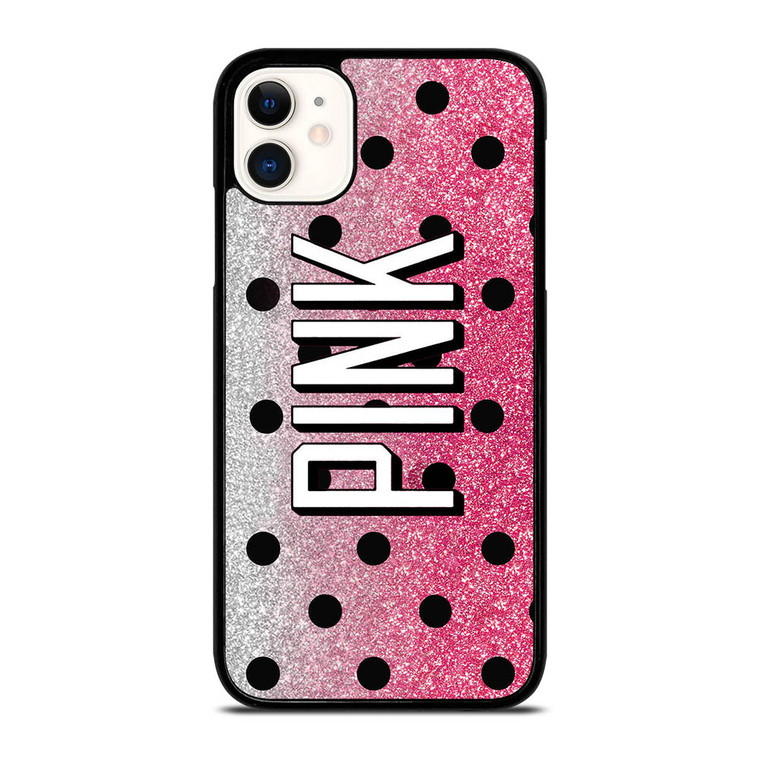 VICTORIA'S SECRET PINK LOGO SPARKLE iPhone 11 Case Cover