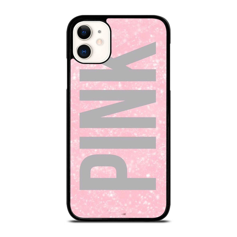VICTORIA'S SECRET PINK SPARKLE LOGO iPhone 11 Case Cover