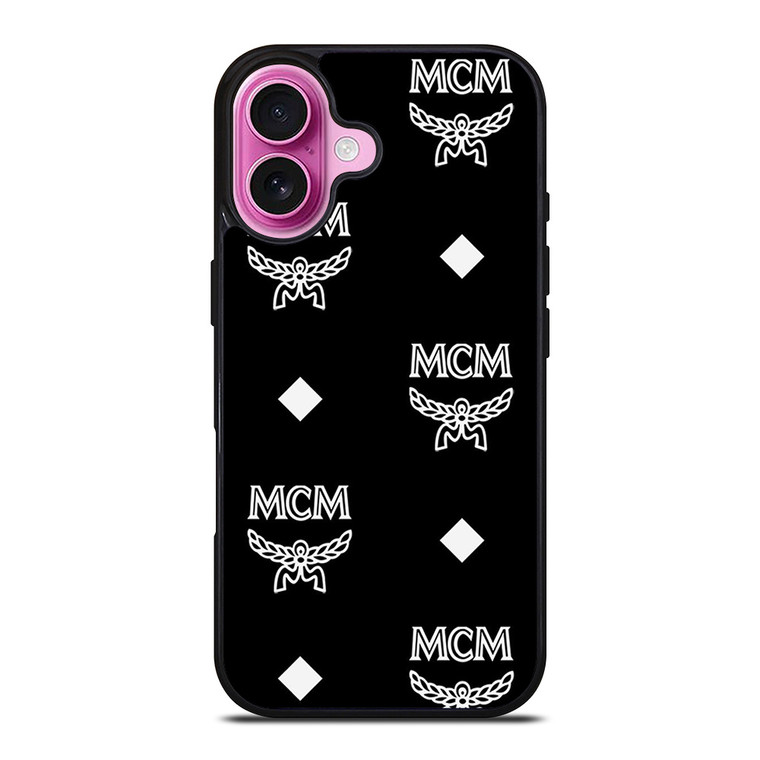 MCM WORLDWIDE LOGO BLACK iPhone 16 Plus Case Cover MCM WORLDWIDE LOGO BLACK iPhone 16 Plus Case Cover