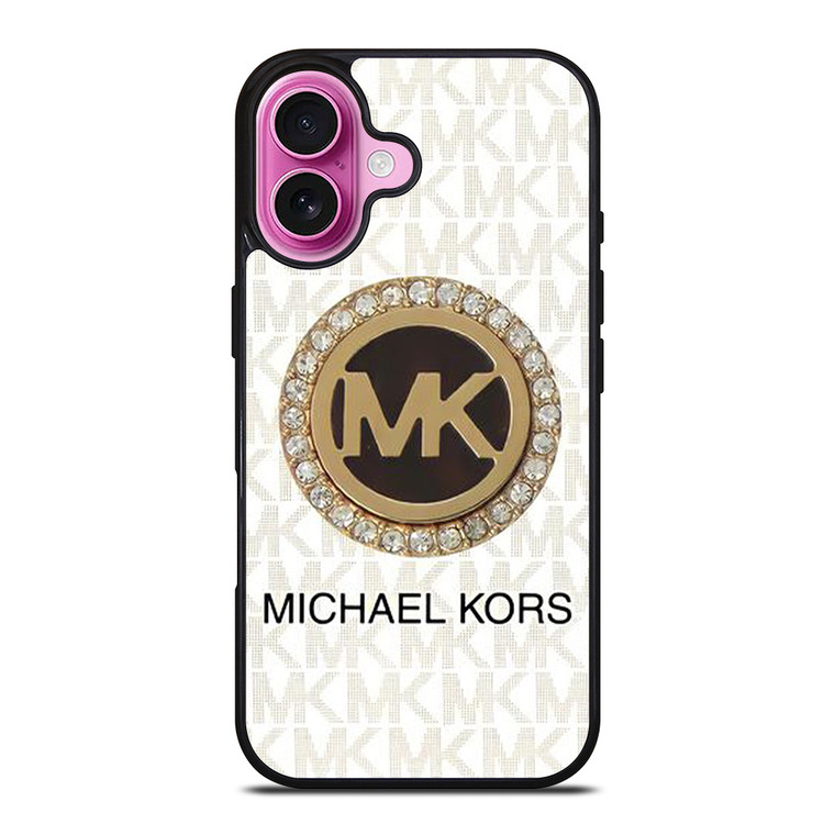 MICHAEL KORS MK LOGO DIAMOND iPhone 16 Plus Case Cover