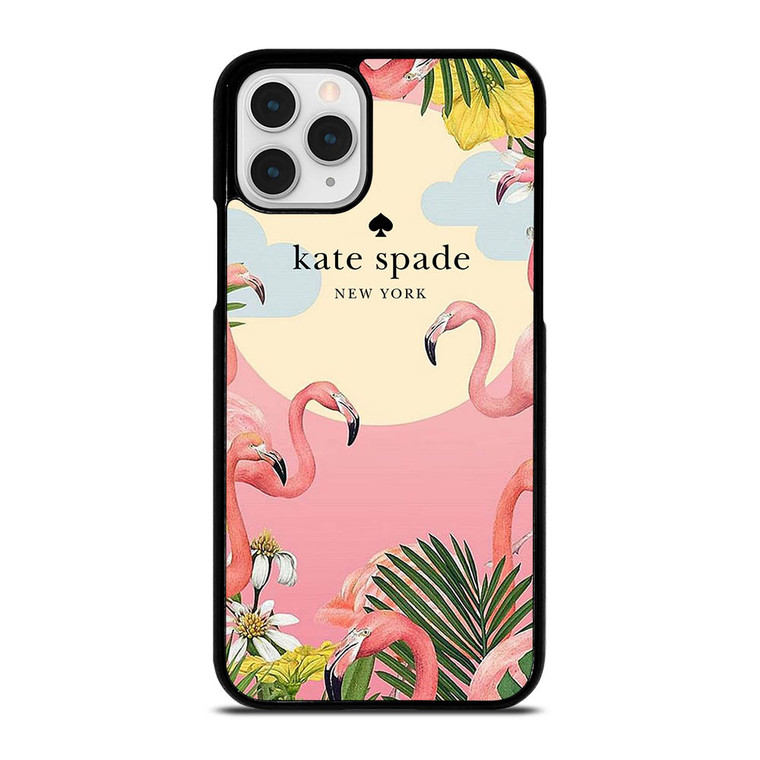 KATE SPADE NEW YORK LOGO FLORAL FLAMENGOS iPhone 11 Pro Case Cover