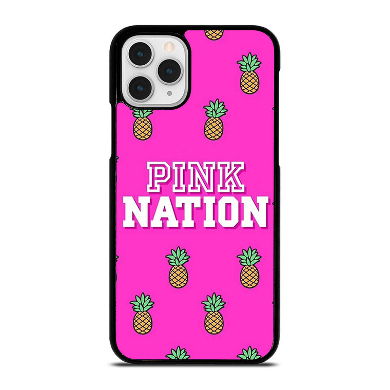 PINK NATION VICTORIA'S SECRET LOGO PINEAPPLE iPhone 11 Pro Case Cover