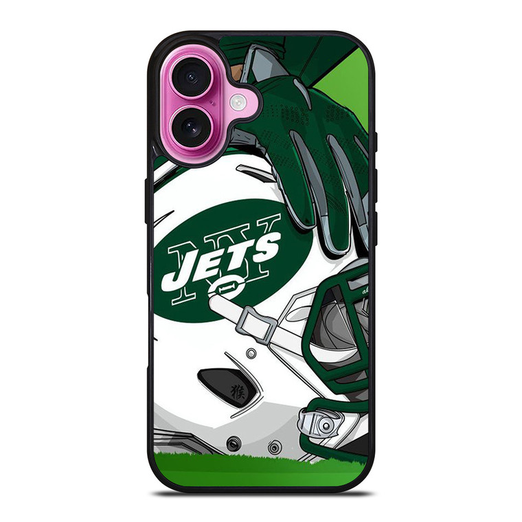 NEW YORK JETS HELMET LOGO iPhone 16 Plus Case Cover