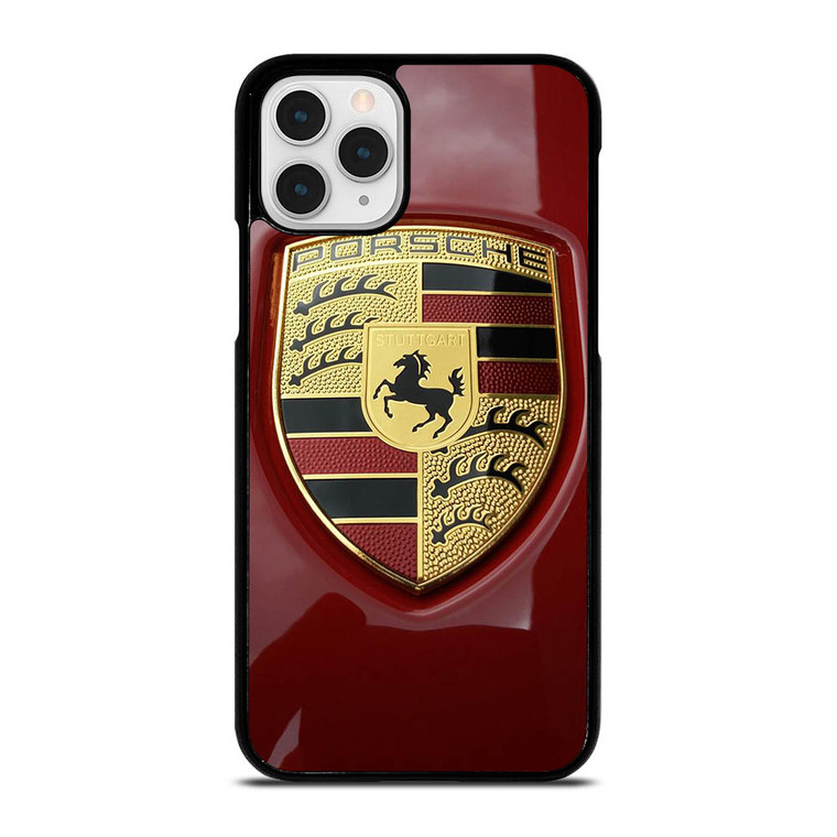 PORSCHE LOGO EMBLEM RED iPhone 11 Pro Case Cover