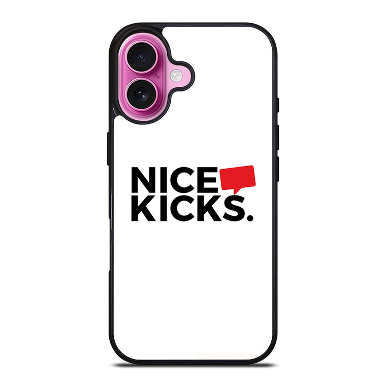 NICE KICKS SNEAKERS LOGO iPhone 16 Plus Case Cover