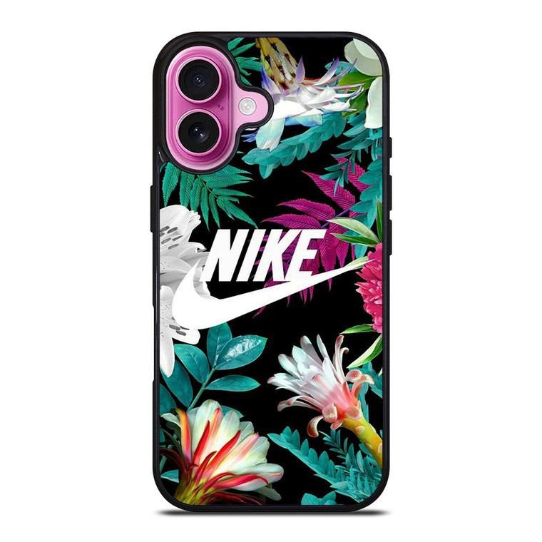 NIKE FLORAL iPhone 16 Plus Case Cover