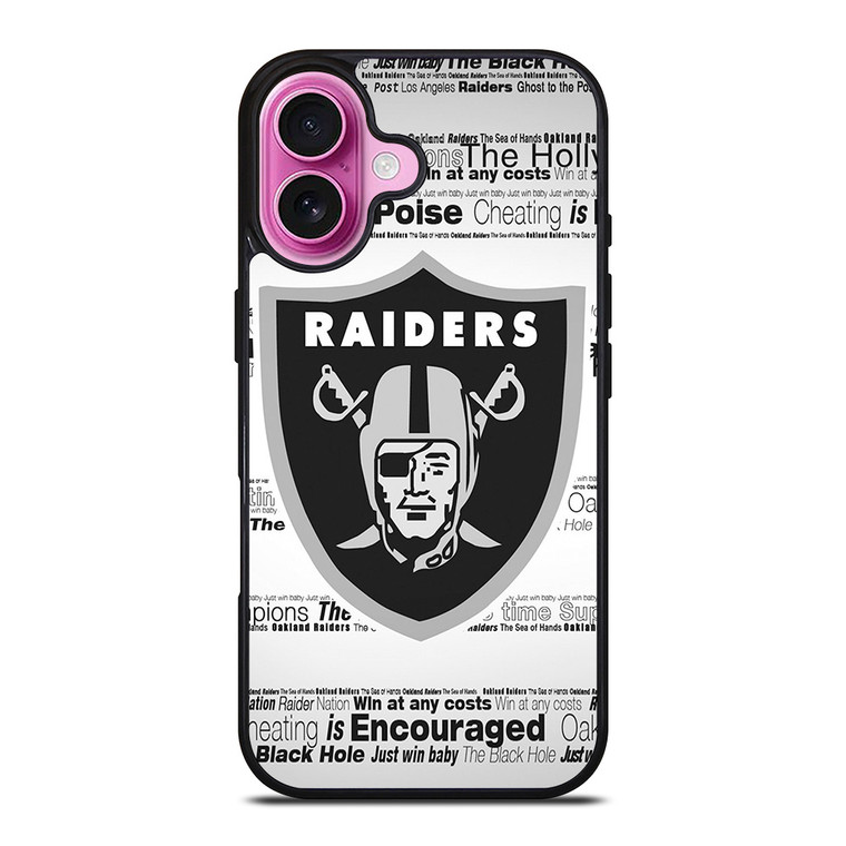 OAKLAND RAIDERS NFL iPhone 16 Plus Case Cover