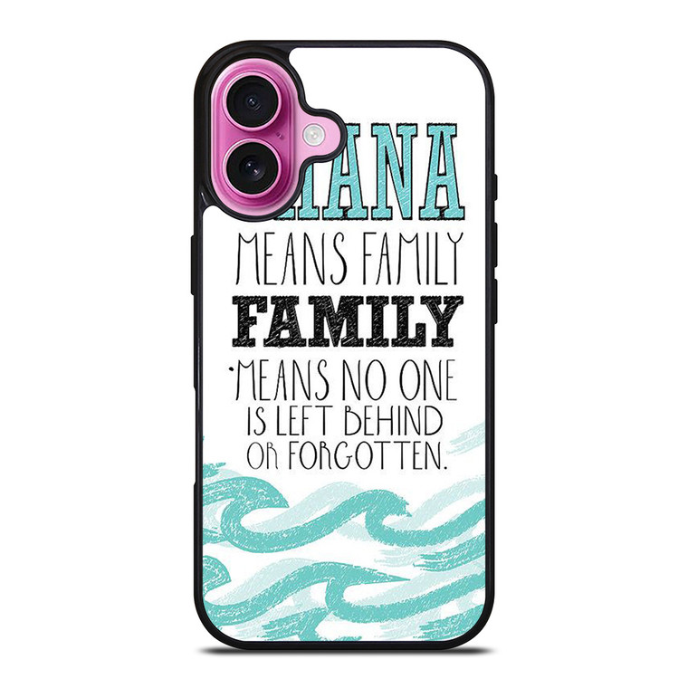 OHANA FAMILY QUOTES STITCH LILLO iPhone 16 Plus Case Cover