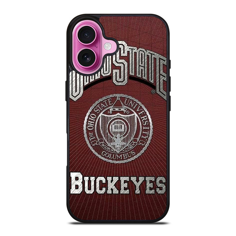 OHIE STATE BUCKEYES UNIVERSITY LOGO iPhone 16 Plus Case Cover