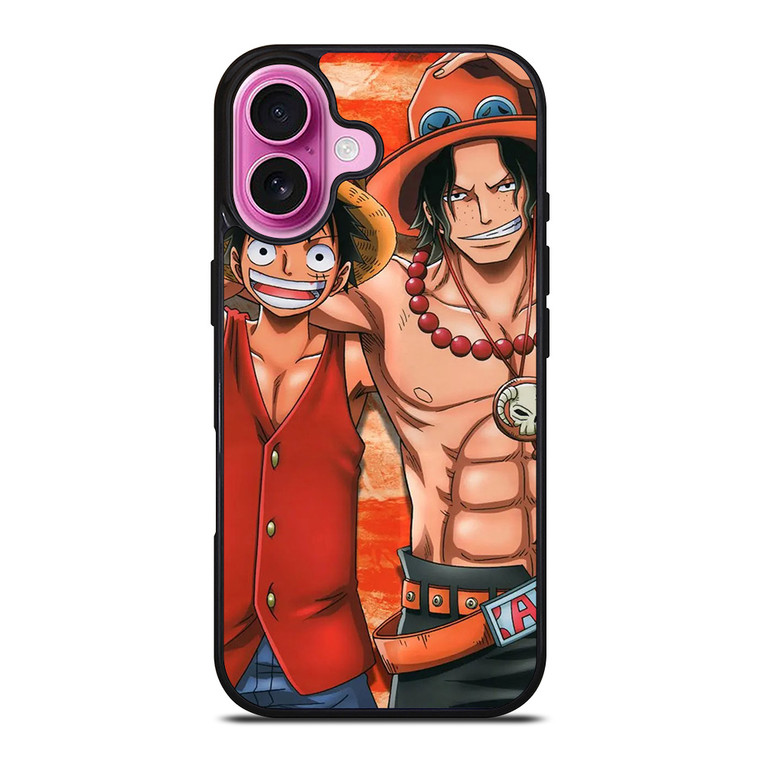 ONE PIECE ACE AND LUFFY iPhone 16 Plus Case Cover