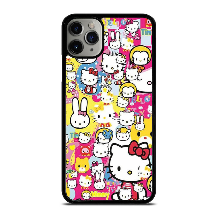 HELLO KITTY STICKER BOMB iPhone 11 Pro Max Case Cover