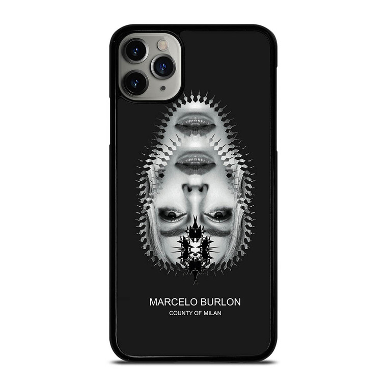 MARCELO BURLON MILAN UPSIDE DOWN FACE iPhone 11 Pro Max Case Cover