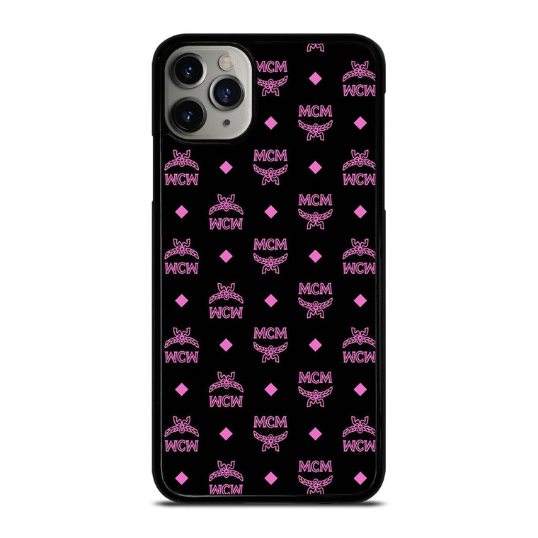 MCM WORLD LOGO BLACK PINK ICON iPhone 11 Pro Max Case Cover