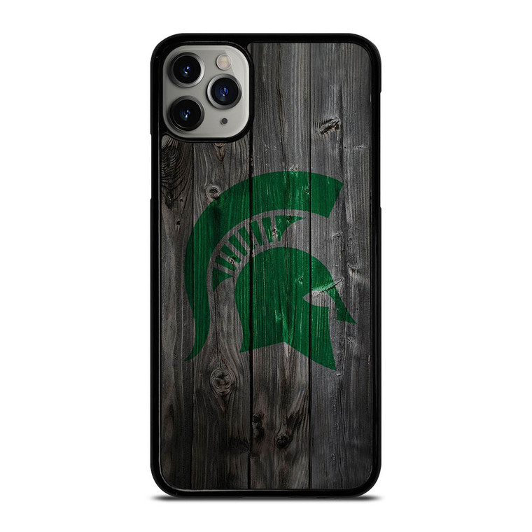 MICHIGAN STATE SPARTANS WOODEN LOGO iPhone 11 Pro Max Case Cover