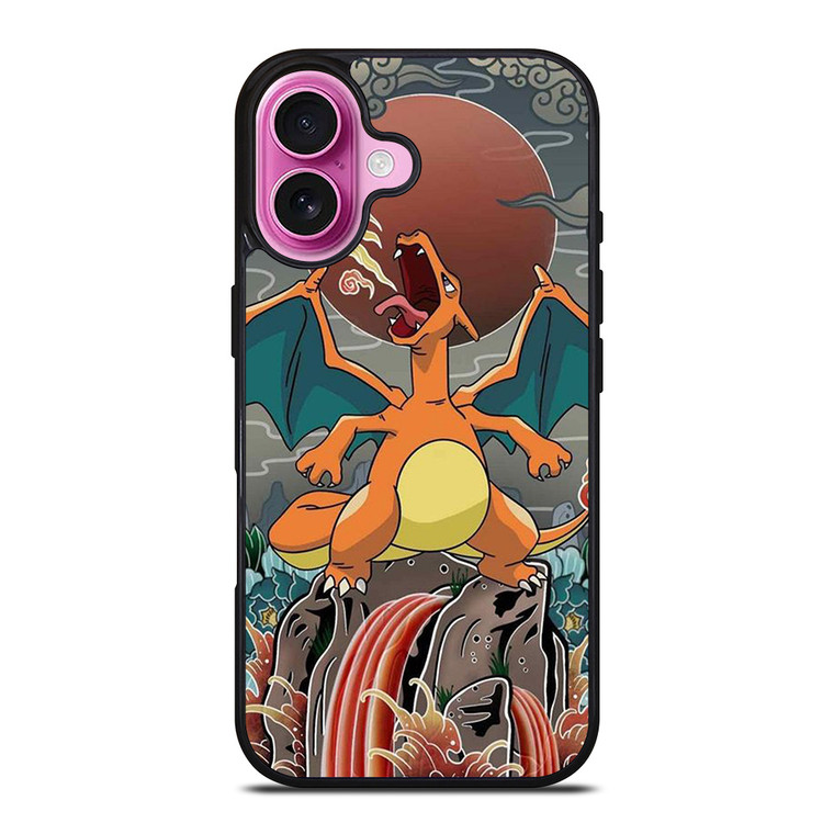 POKEMON POCKET MONSTERS CHARIZAR ART iPhone 16 Plus Case Cover