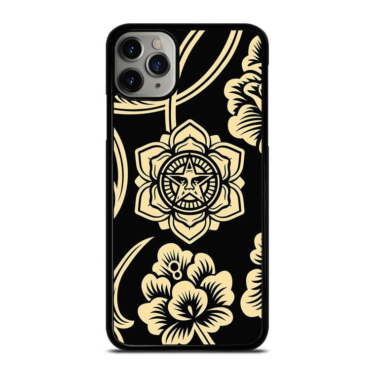 OBEY CLOTHING FLORAL LOGO iPhone 11 Pro Max Case Cover