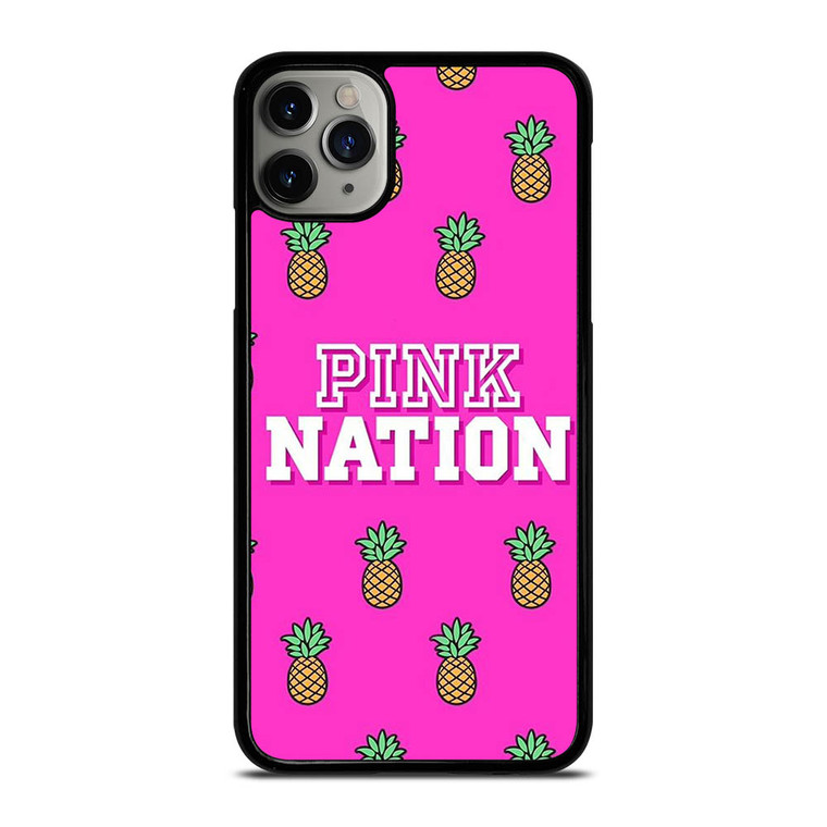 PINK NATION VICTORIA'S SECRET LOGO PINEAPPLE iPhone 11 Pro Max Case Cover