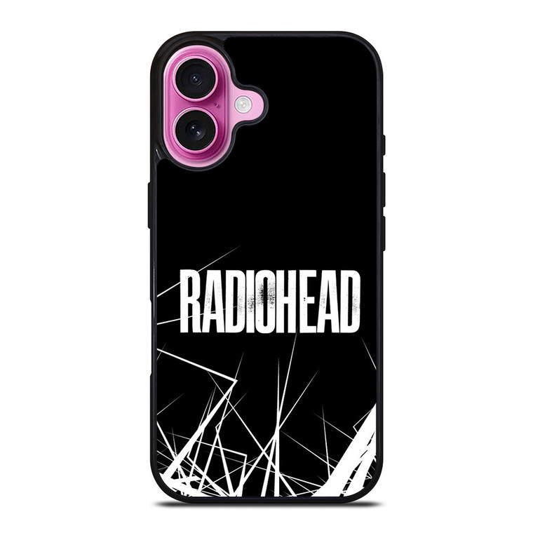 RADIOHEAD ROCK BAND LOGO BLACK iPhone 16 Plus Case Cover