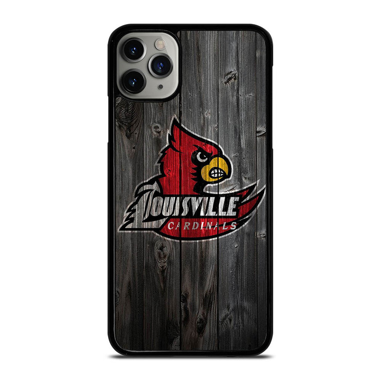 UNIVERSITY OF LOUISVILLE CARDINALS WOOD iPhone 11 Pro Max Case Cover