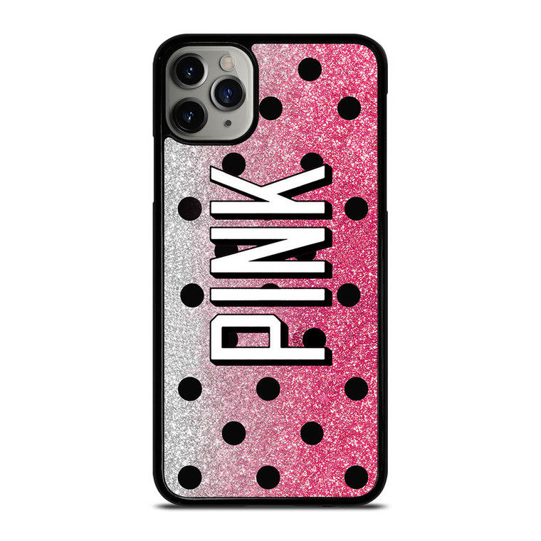 VICTORIA'S SECRET PINK LOGO SPARKLE iPhone 11 Pro Max Case Cover