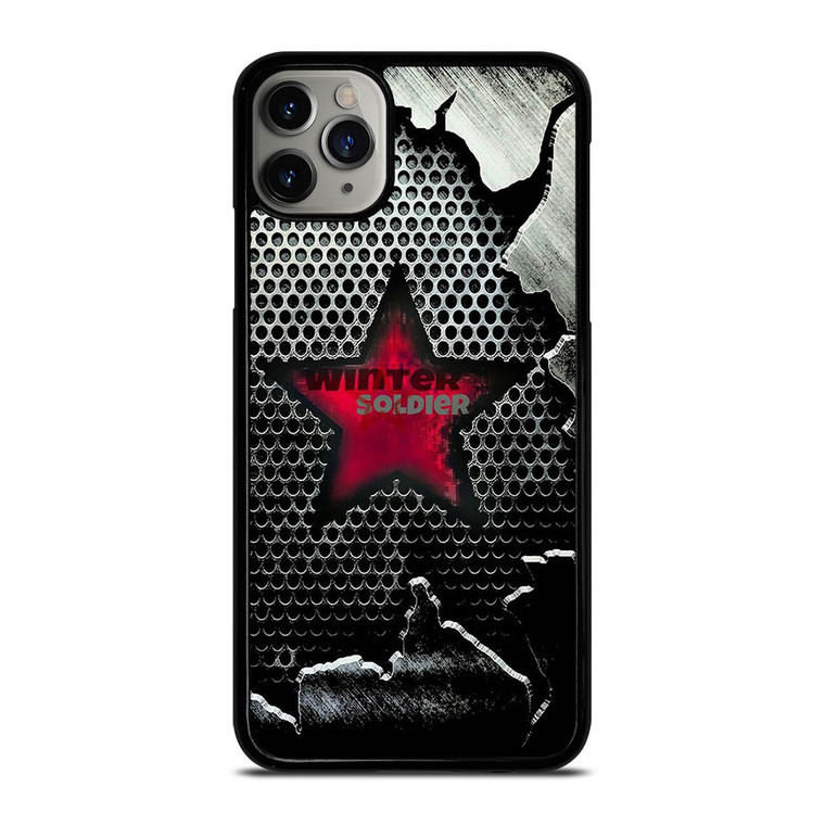 WINTER SOLDIER METAL LOGO AVENGERS iPhone 11 Pro Max Case Cover