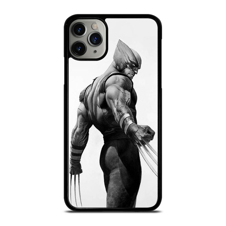 WOLVERINE X-MEN BLACK WHITE ART iPhone 11 Pro Max Case Cover