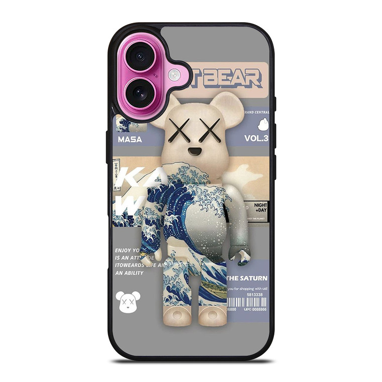 ROBOT BEAR MASA KAWS VOL 3 iPhone 16 Plus Case Cover