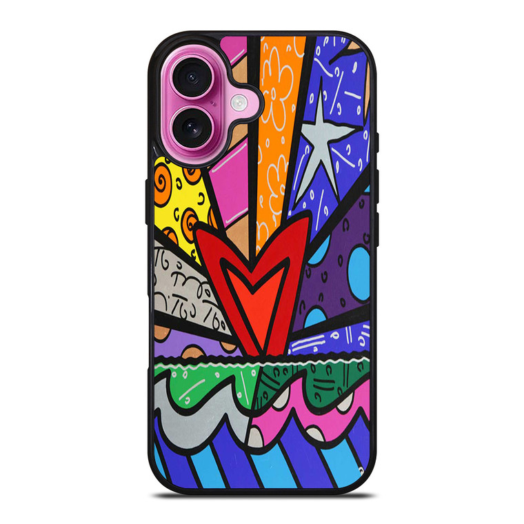 ROMERO BRITTO LOVE NEW iPhone 16 Plus Case Cover
