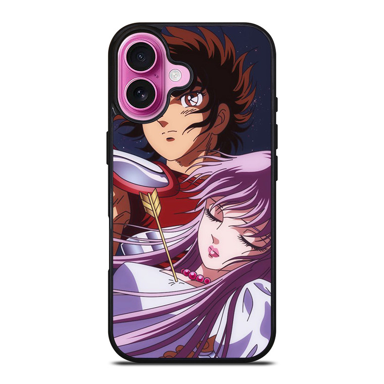 SAINT SEIYA AND PRINCESS iPhone 16 Plus Case Cover