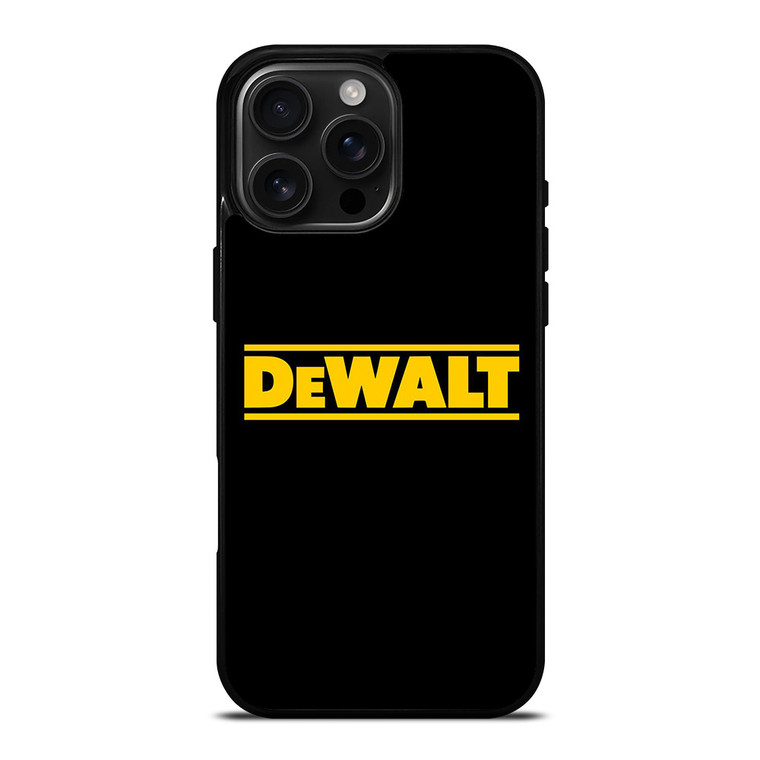 DEWALT LOGO BLACK iPhone 16 Pro Max Case Cover