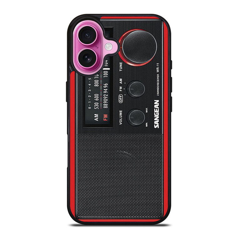 SANGEAN RED RADIO iPhone 16 Plus Case Cover SANGEAN RED RADIO iPhone 16 Plus Case Cover