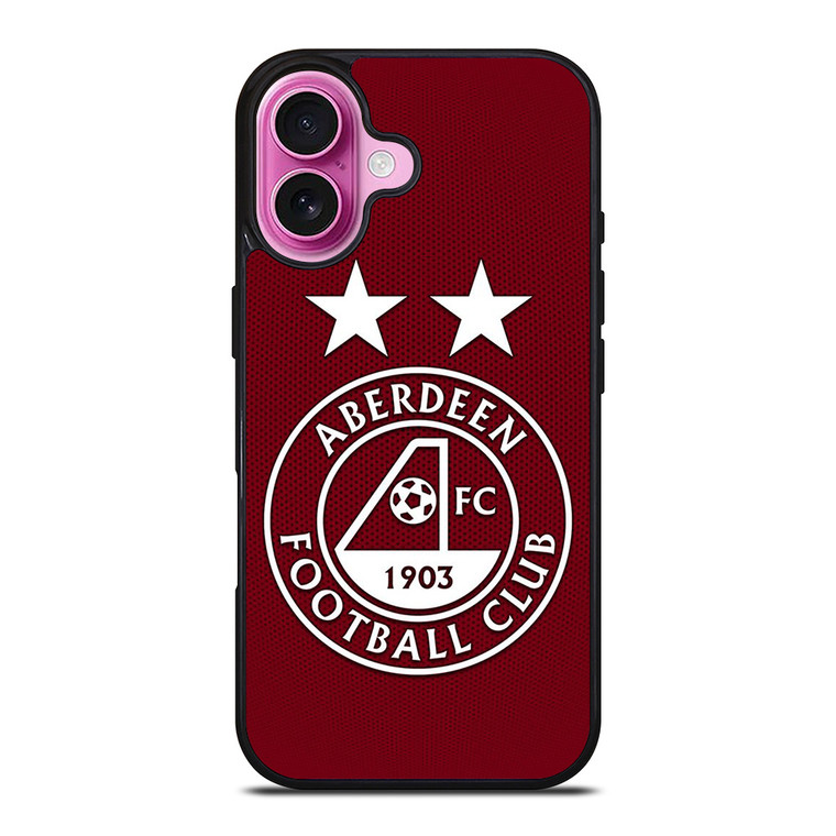 SCOTLAND FOOTBALL CLUB ABERDEEN FC LOGO iPhone 16 Plus Case Cover
