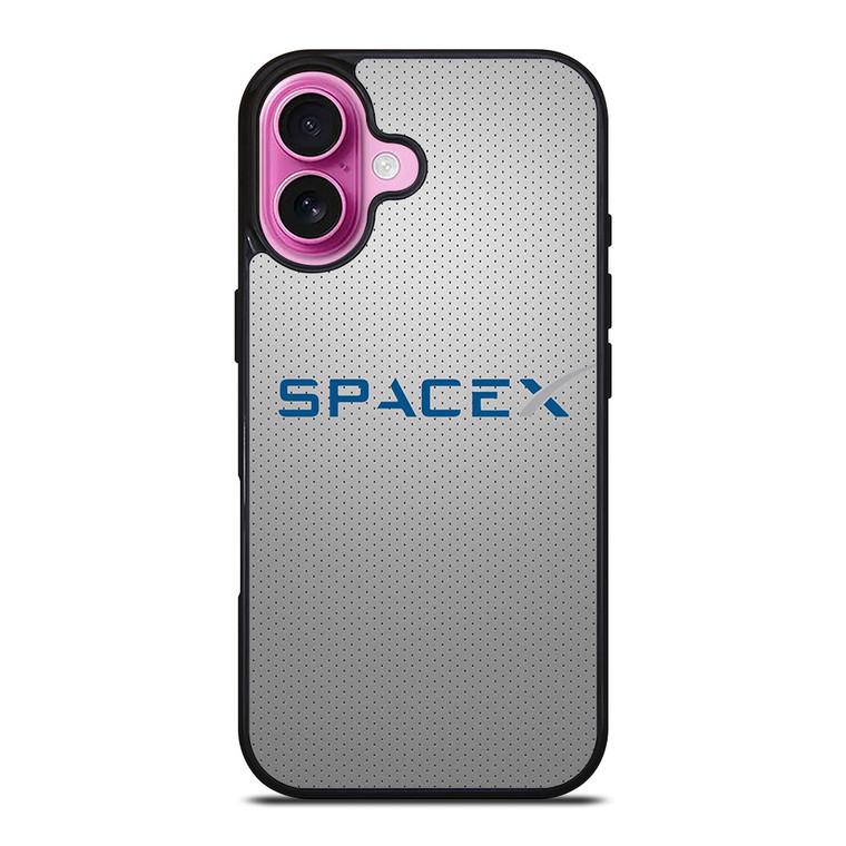 SPACE X LOGO DOT GREY iPhone 16 Plus Case Cover