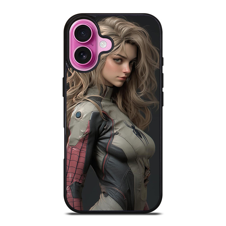 SPIDER GIRL MARVEL COMICS CARTOON SEXY iPhone 16 Plus Case Cover